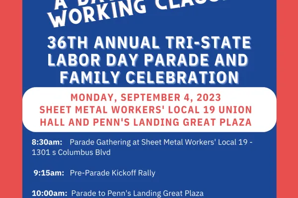 Flyer for the 2023 Labor Day Parade 